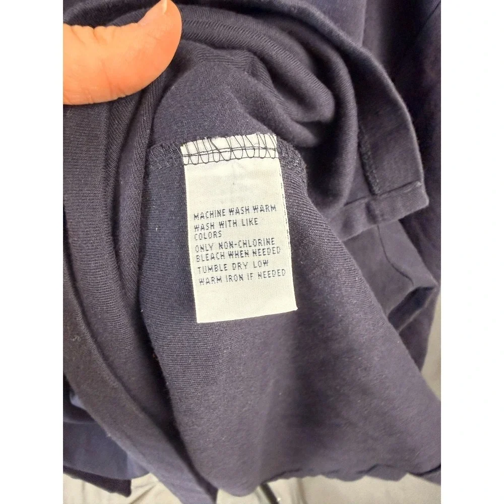 Polo Ralph Lauren Polo Shirt Mens XXL Navy Blue Long Sleeve Cotton Pique Pony